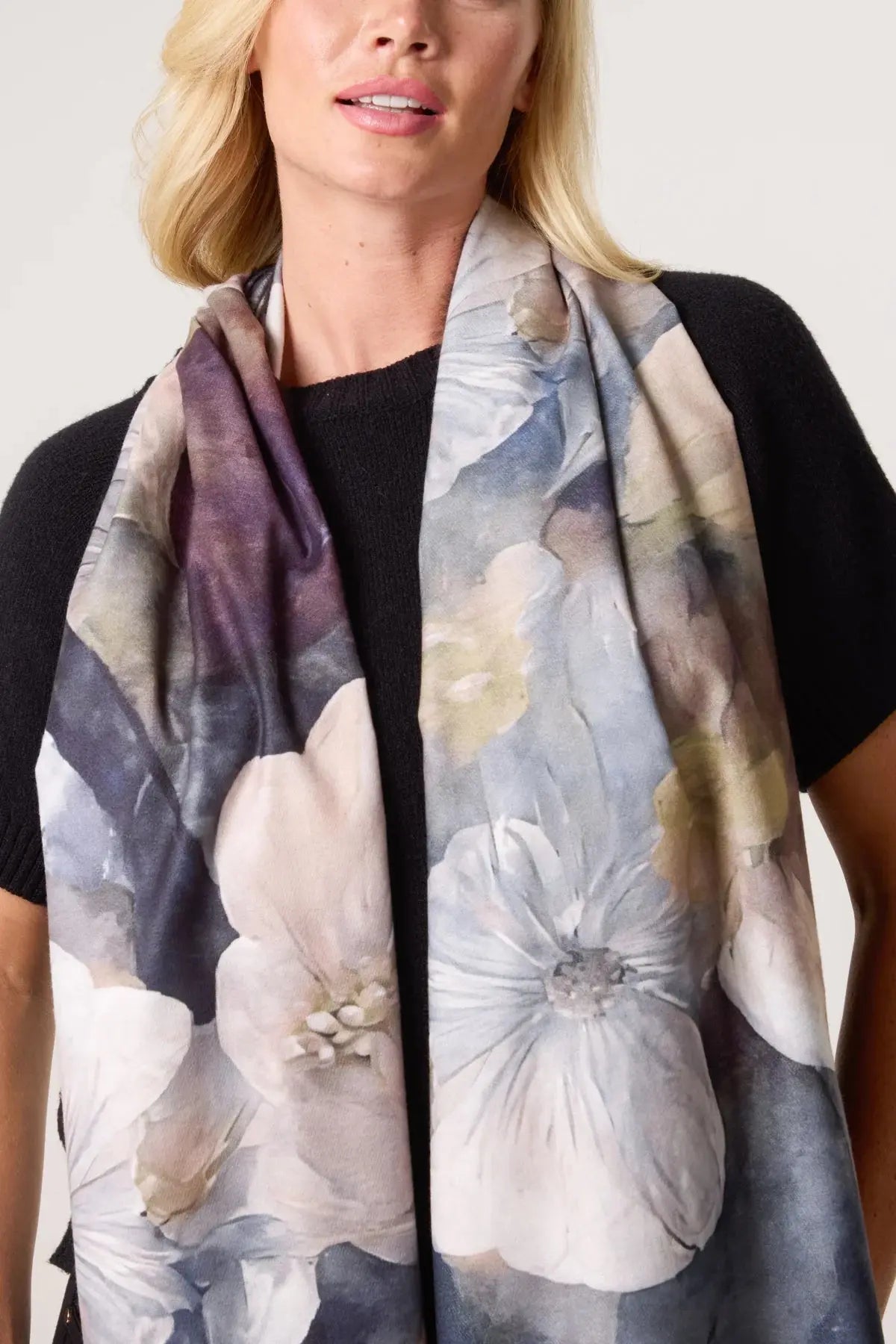 Watercolour Floral Scarf 2 The Style Closet