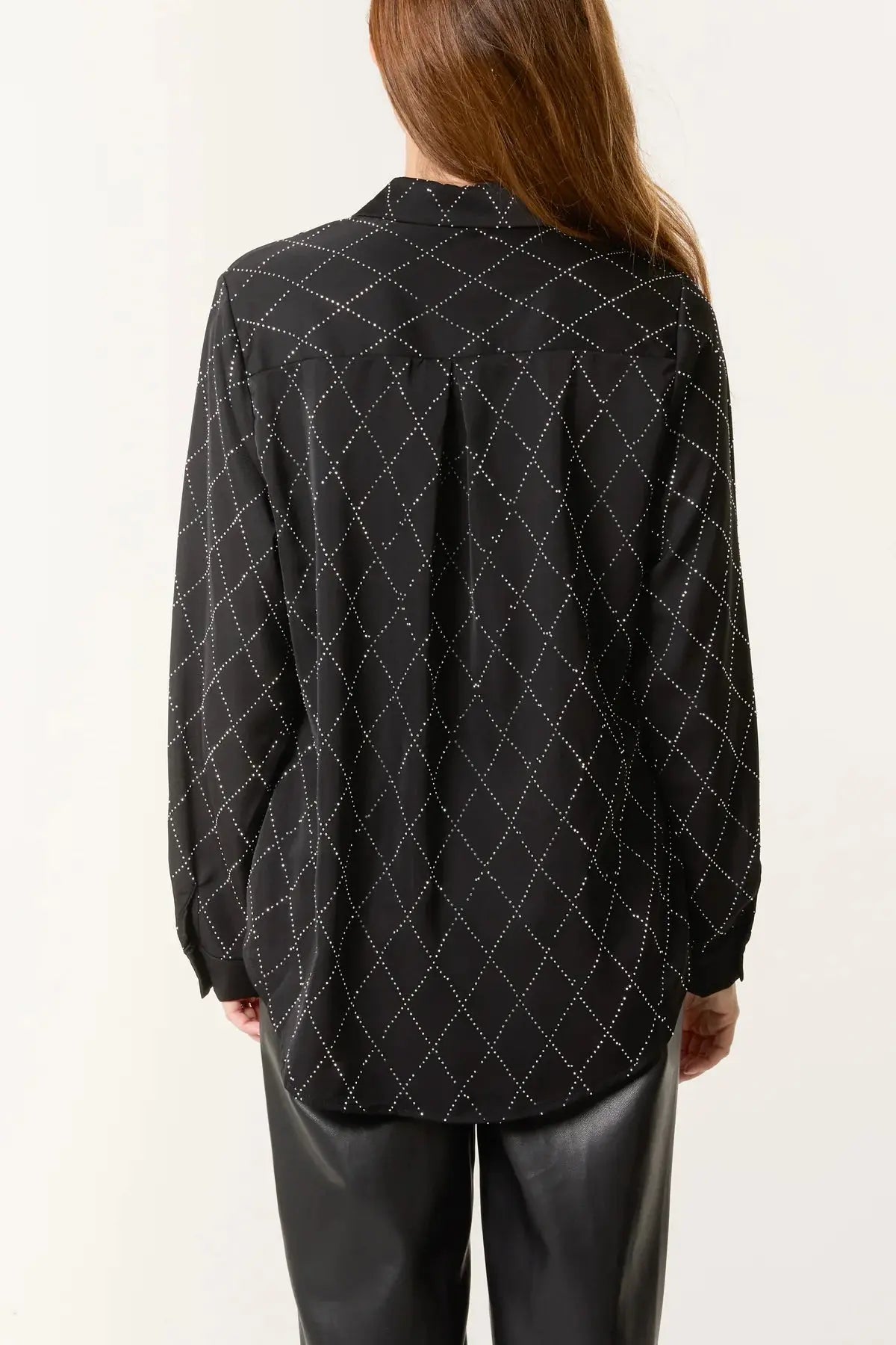 Diamond Sparkle embelished Shirt The Style Closet