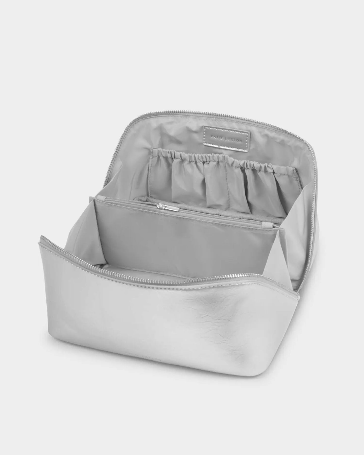 Patent Crackle Large Makeup & Wash Bag The Style Closet