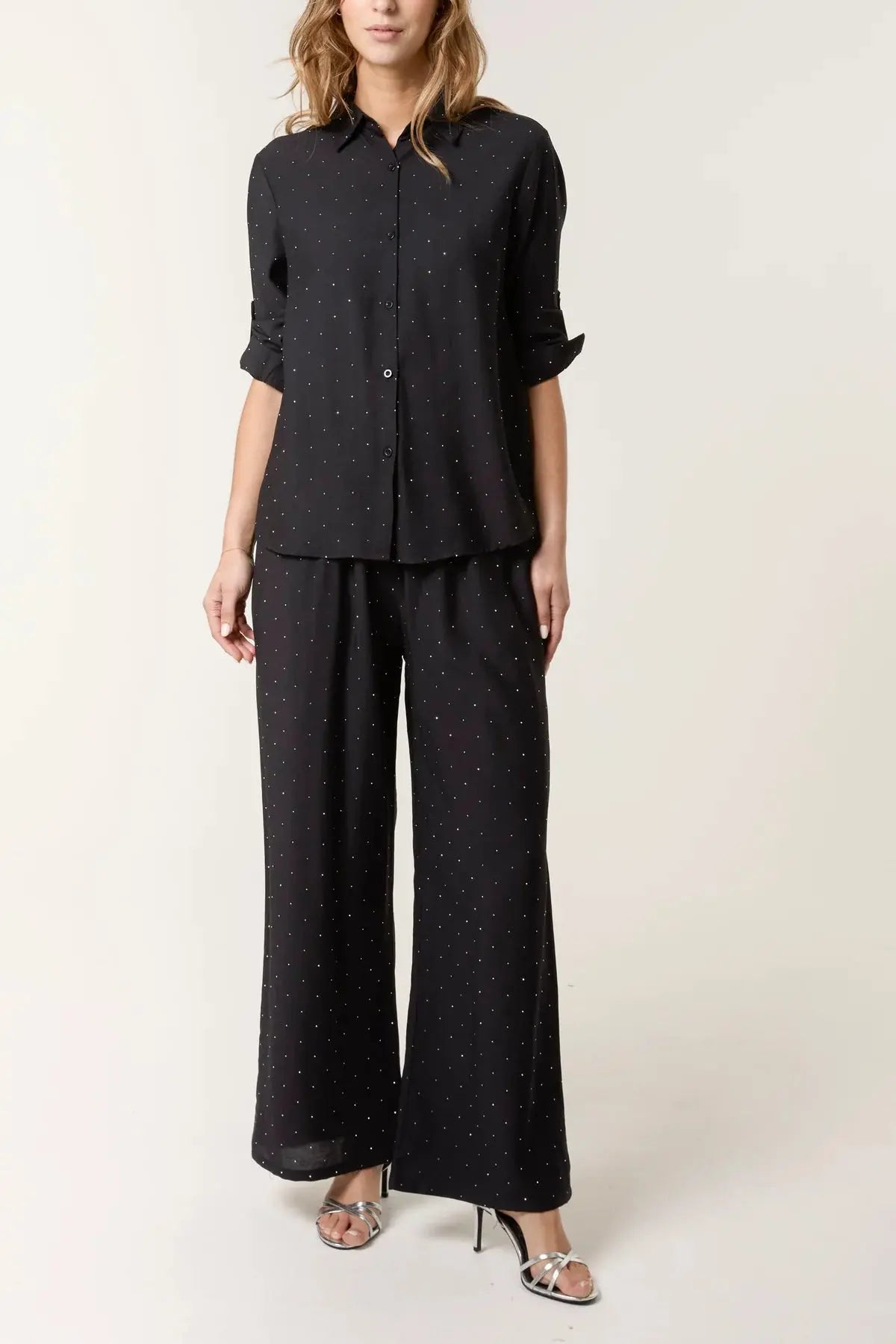 SPARKLY SHIRT & TROUSER CO-ORD SET The Style Closet