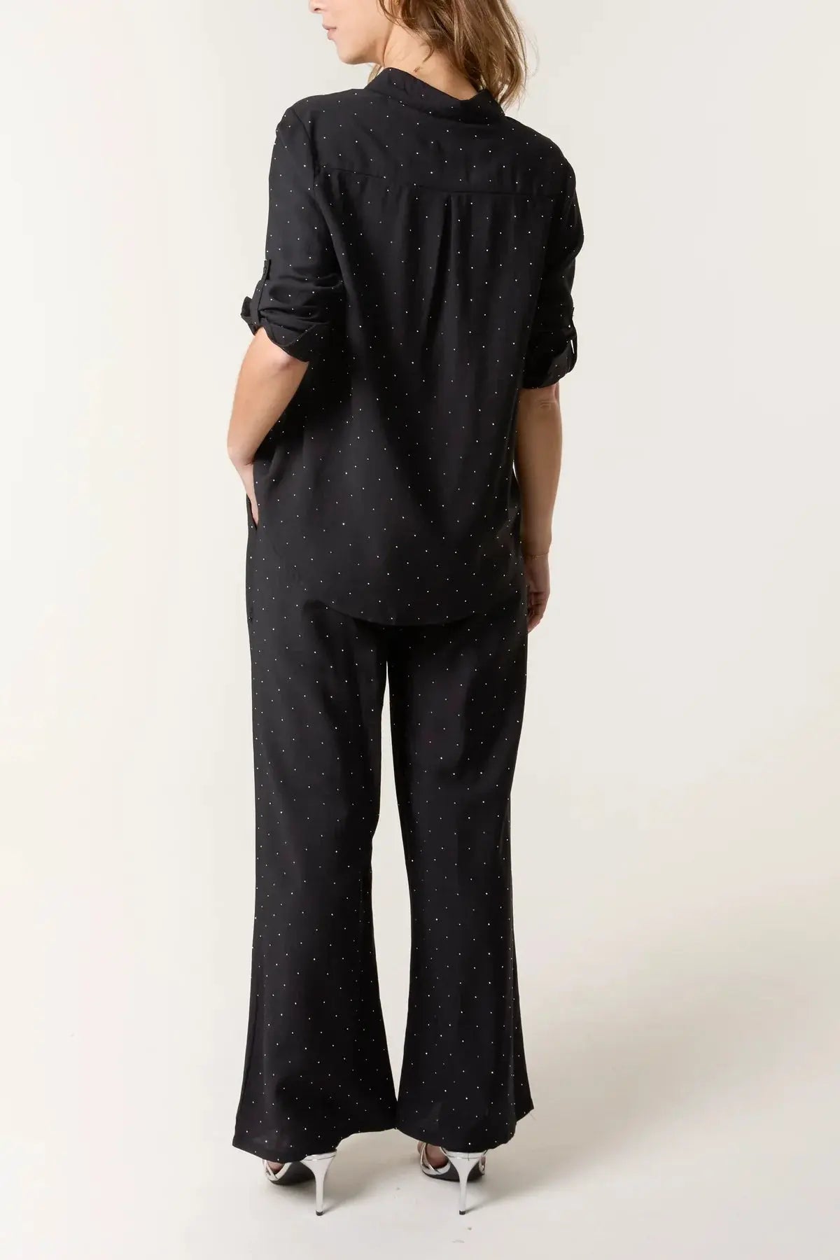 SPARKLY SHIRT & TROUSER CO-ORD SET The Style Closet