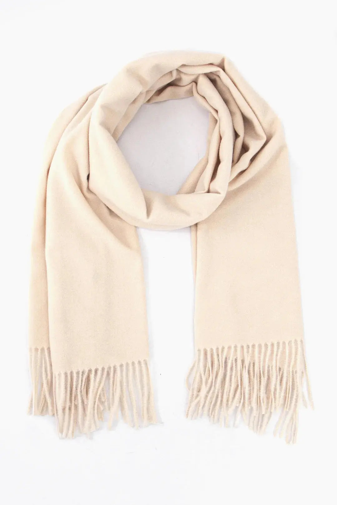 Luxury Plain Tassel Edge Scarves The Style Closet