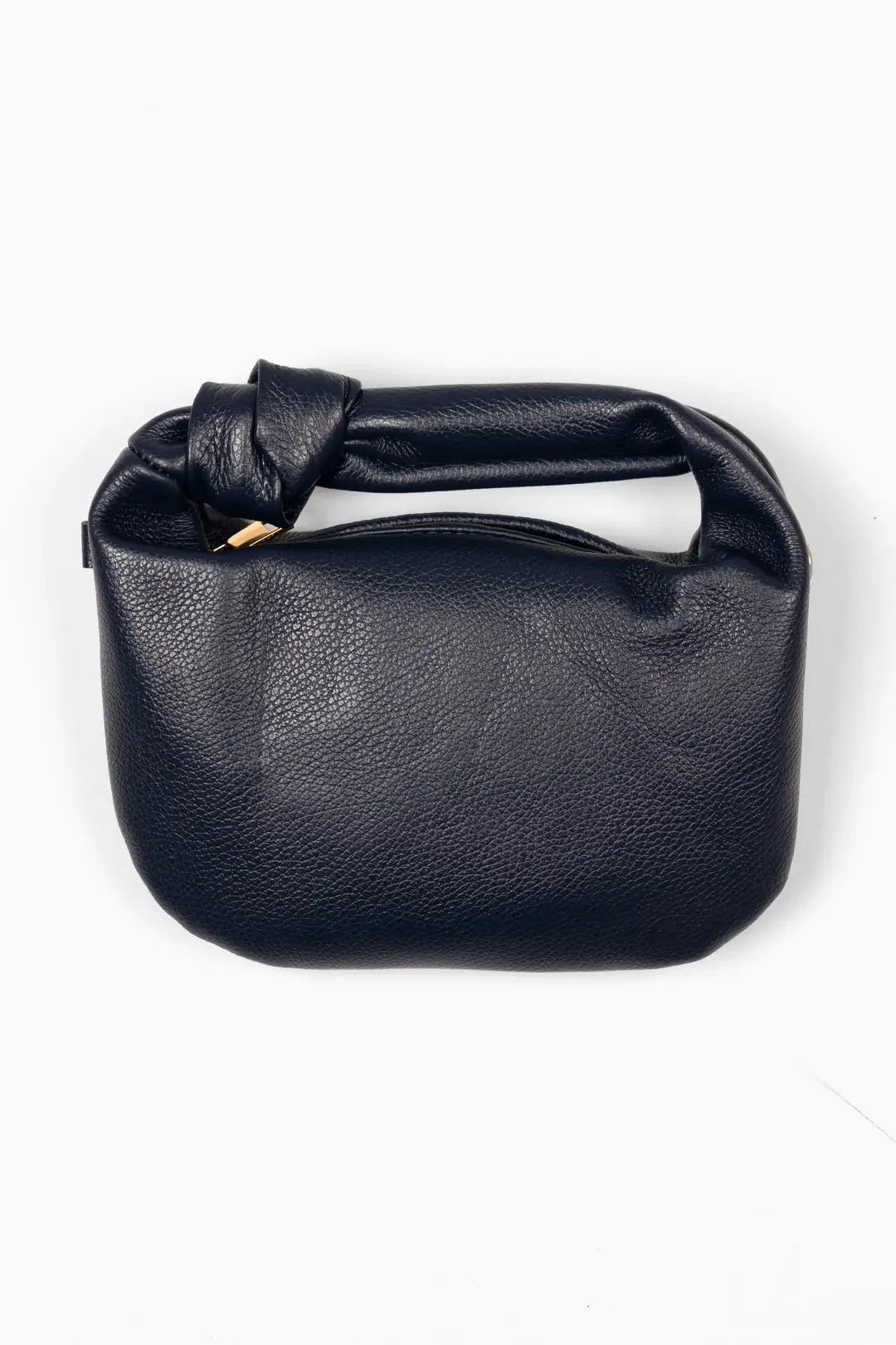 Pebbled Italian Leather Small Hobo Bag with Shoulder Strap The Style Closet