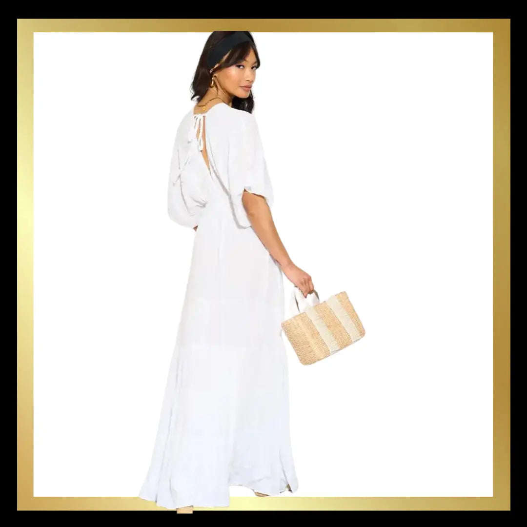 Gold Metallic Stripe Maxi Kaftan Dress The Style Closet