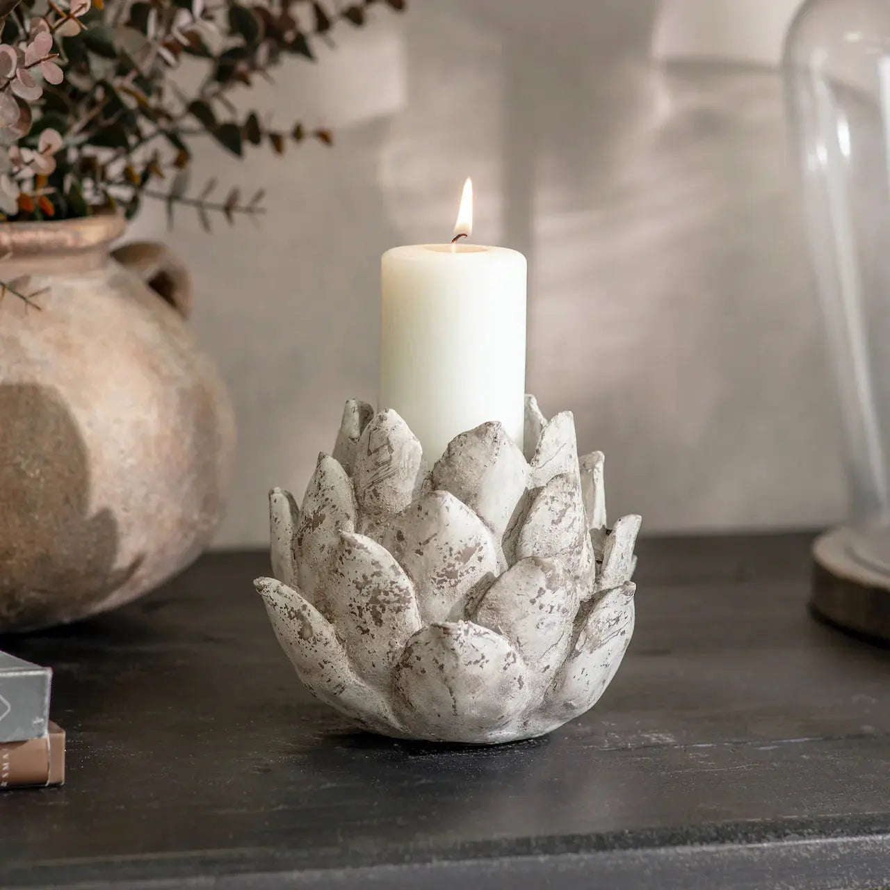 SMALL ARTICHOKE CANDLE HOLDER The Style Closet