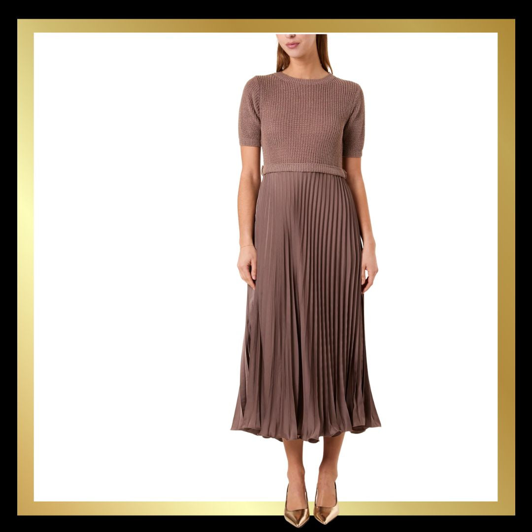 Short Sleeve Pleated Jumper Dress (6 colours)