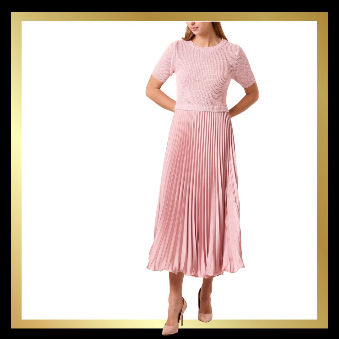 Short Sleeve Pleated Jumper Dress (6 colours)