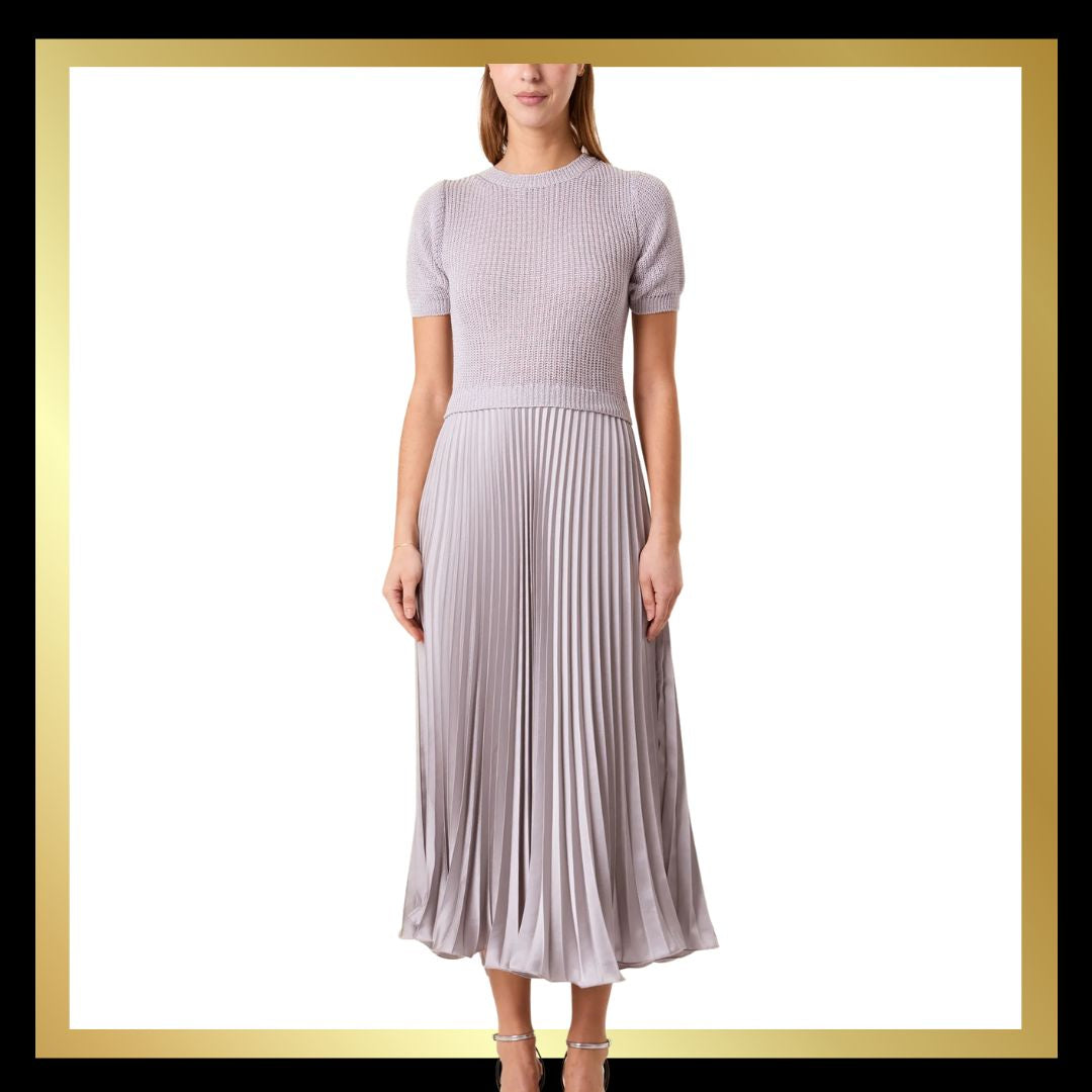 Short Sleeve Pleated Jumper Dress (6 colours)