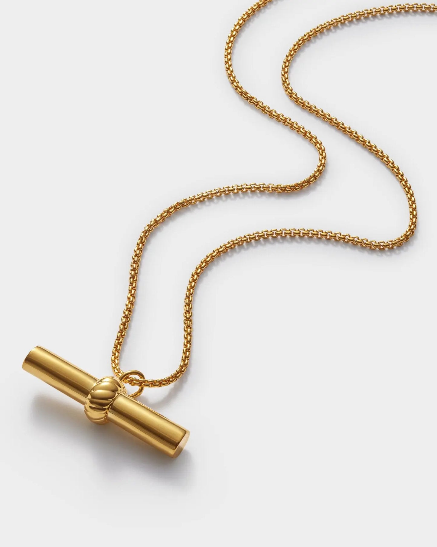 Katie Loxton Themis Waterproof Gold T-Bar Necklace The Style Closet