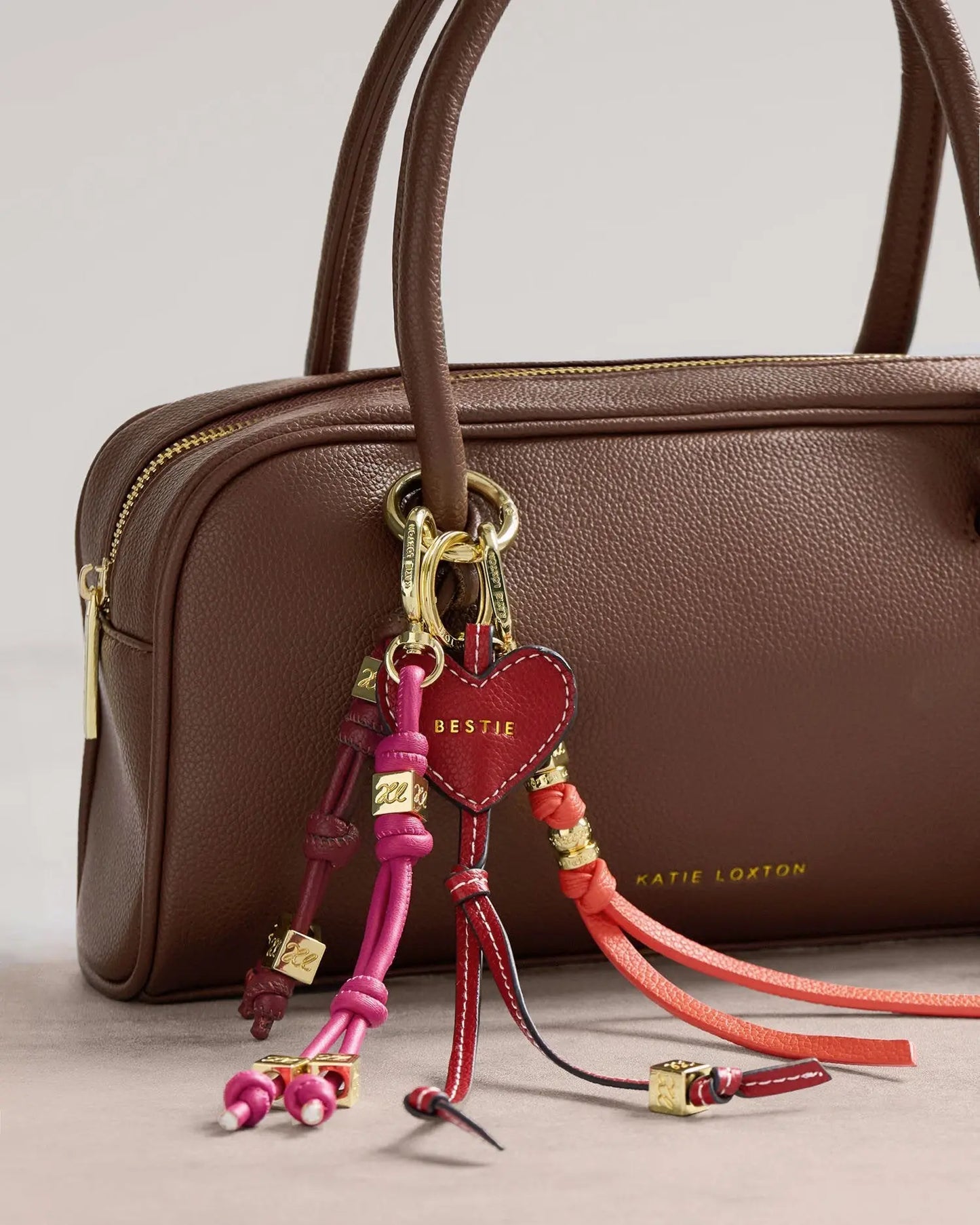 Heart Bag Charm Keyring The Style Closet