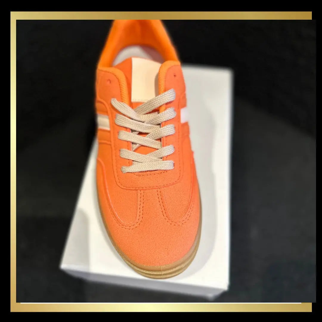 Orange Trainers The Style Closet