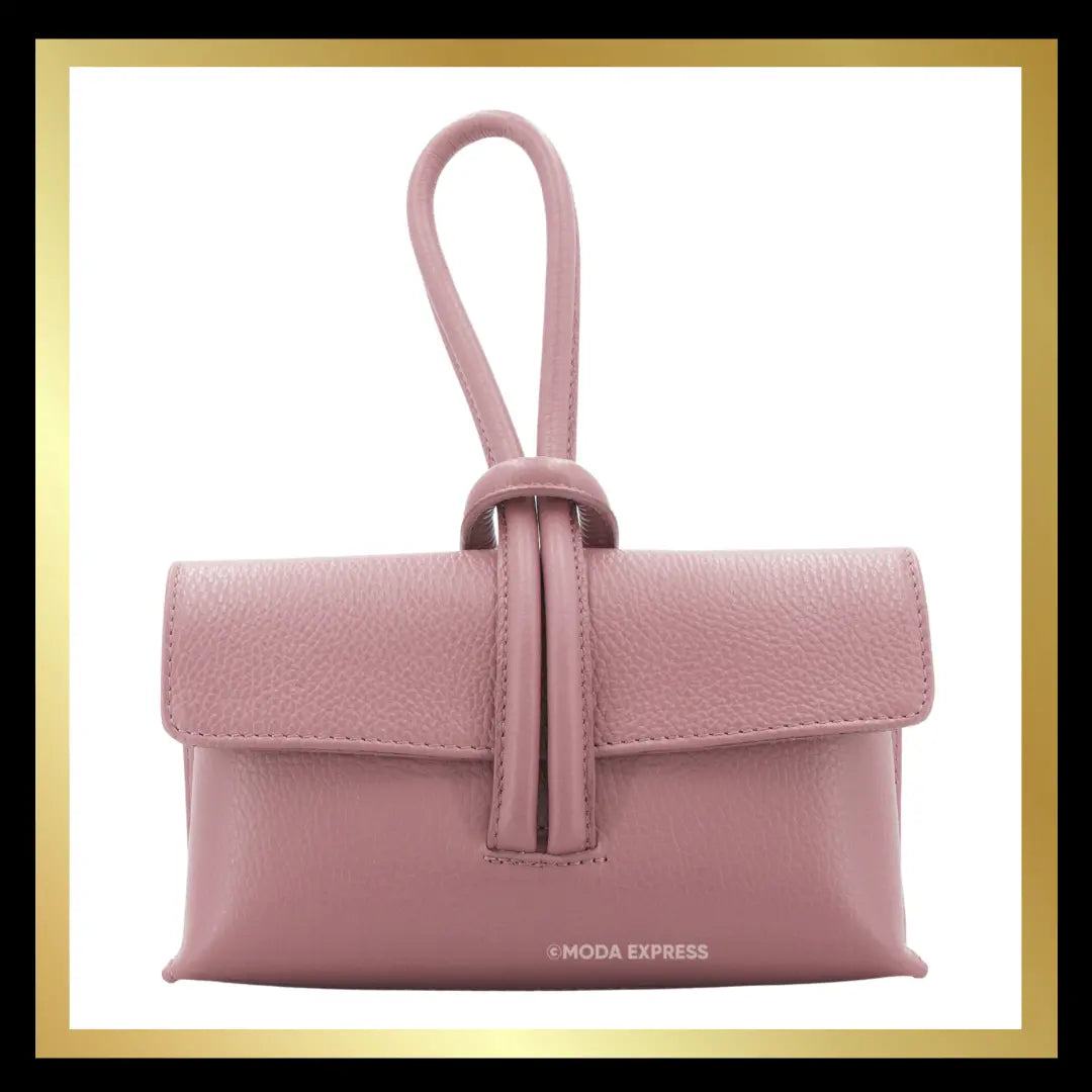 Leather Loop Handle Bag The Style Closet