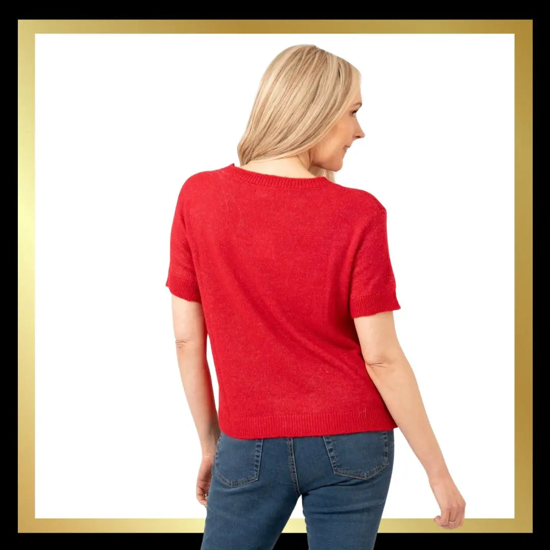 Wool Blend Short Sleeve Box Jumper The Style Closet
