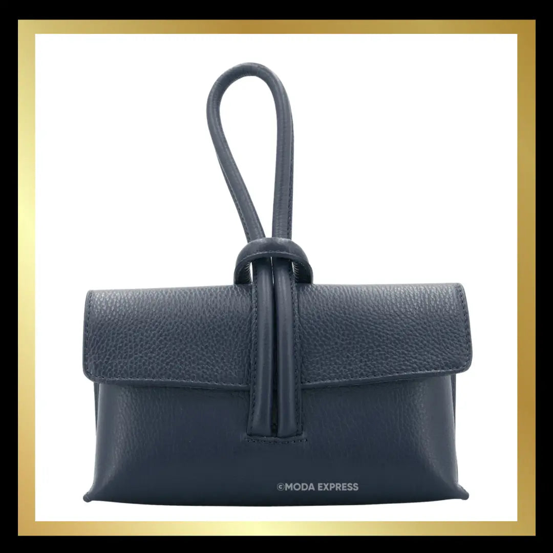 Leather Loop Handle Bag The Style Closet