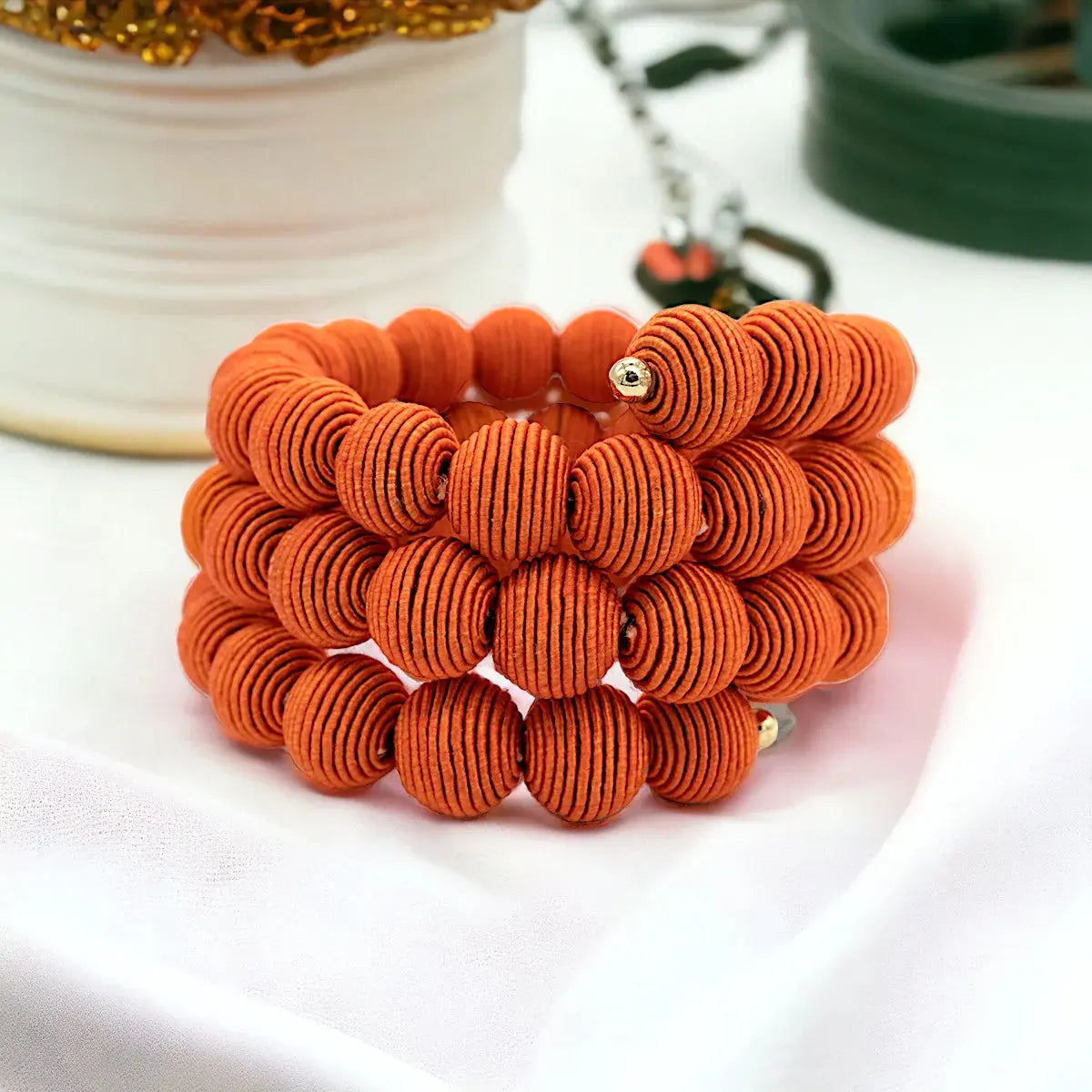 Woven Ball Bracelet The Style Closet