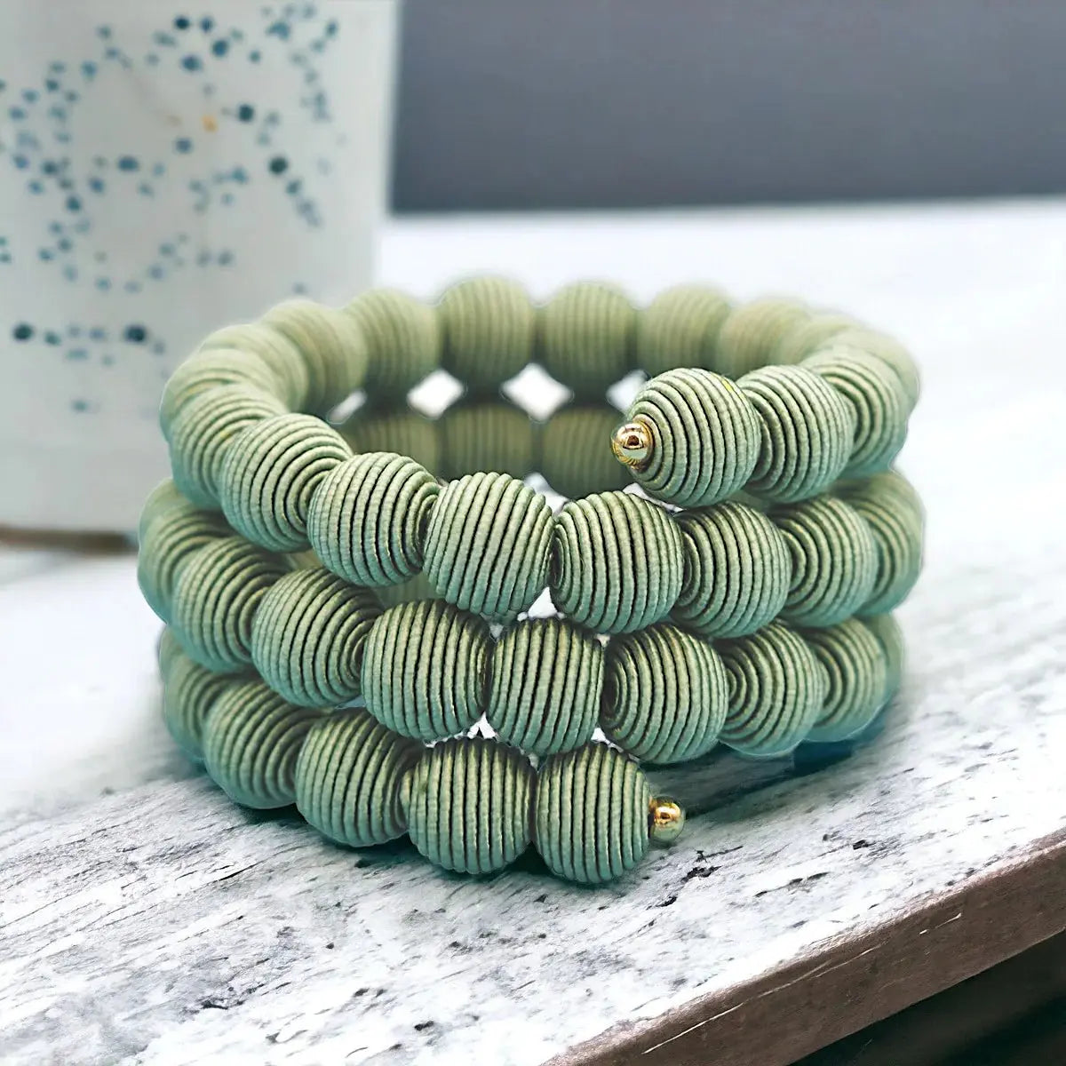 Woven Ball Bracelet The Style Closet