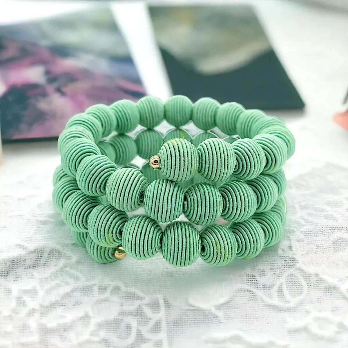 Woven Ball Bracelet The Style Closet