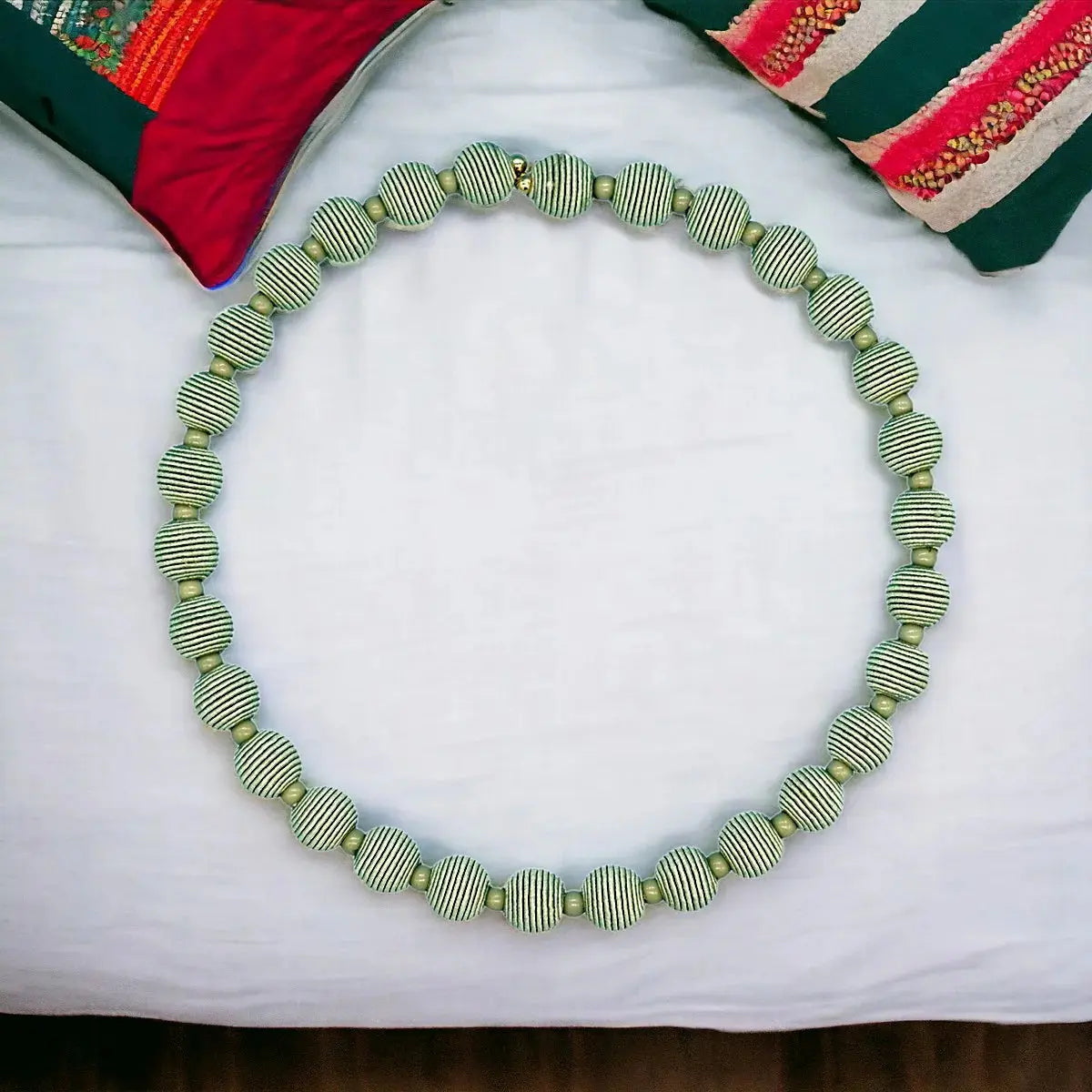 Woven Ball Necklace The Style Closet