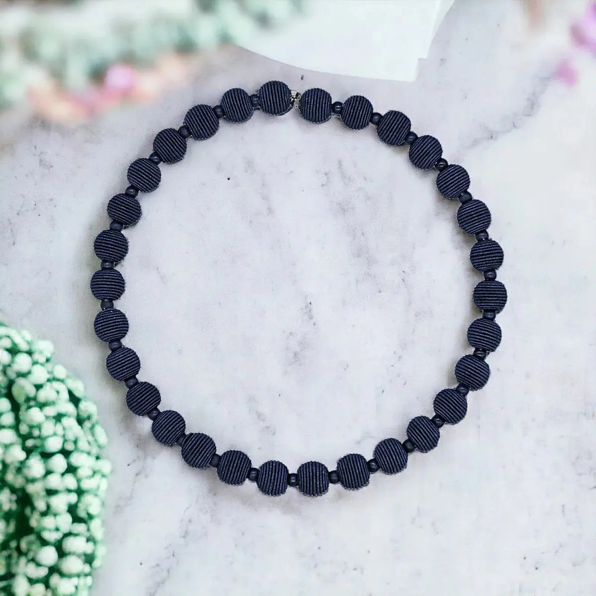 Woven Ball Necklace The Style Closet