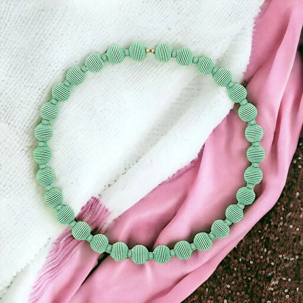 Woven Ball Necklace The Style Closet