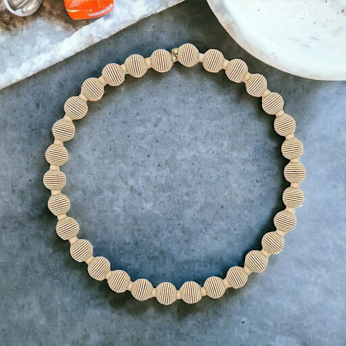 Woven Ball Necklace The Style Closet