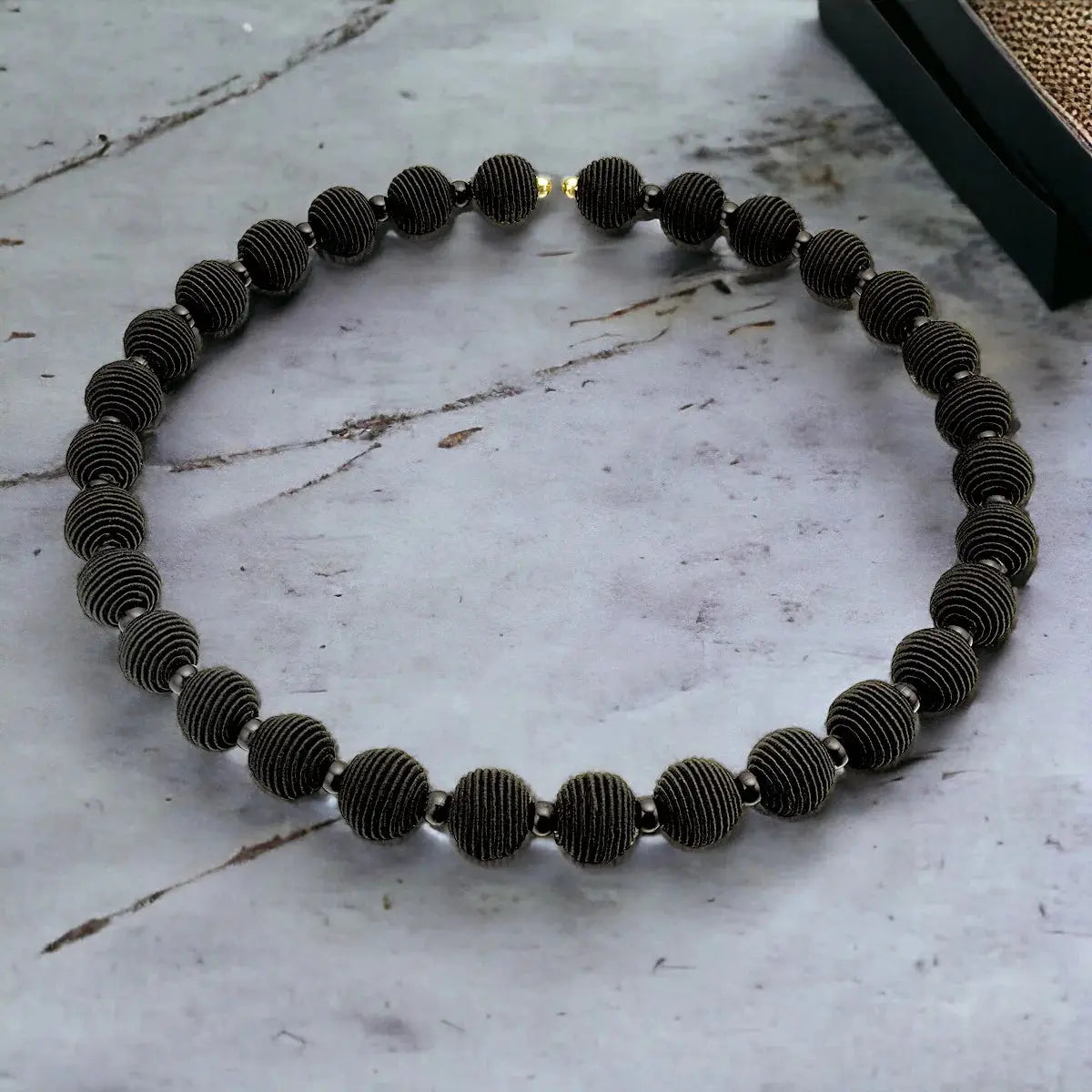 Woven Ball Necklace The Style Closet