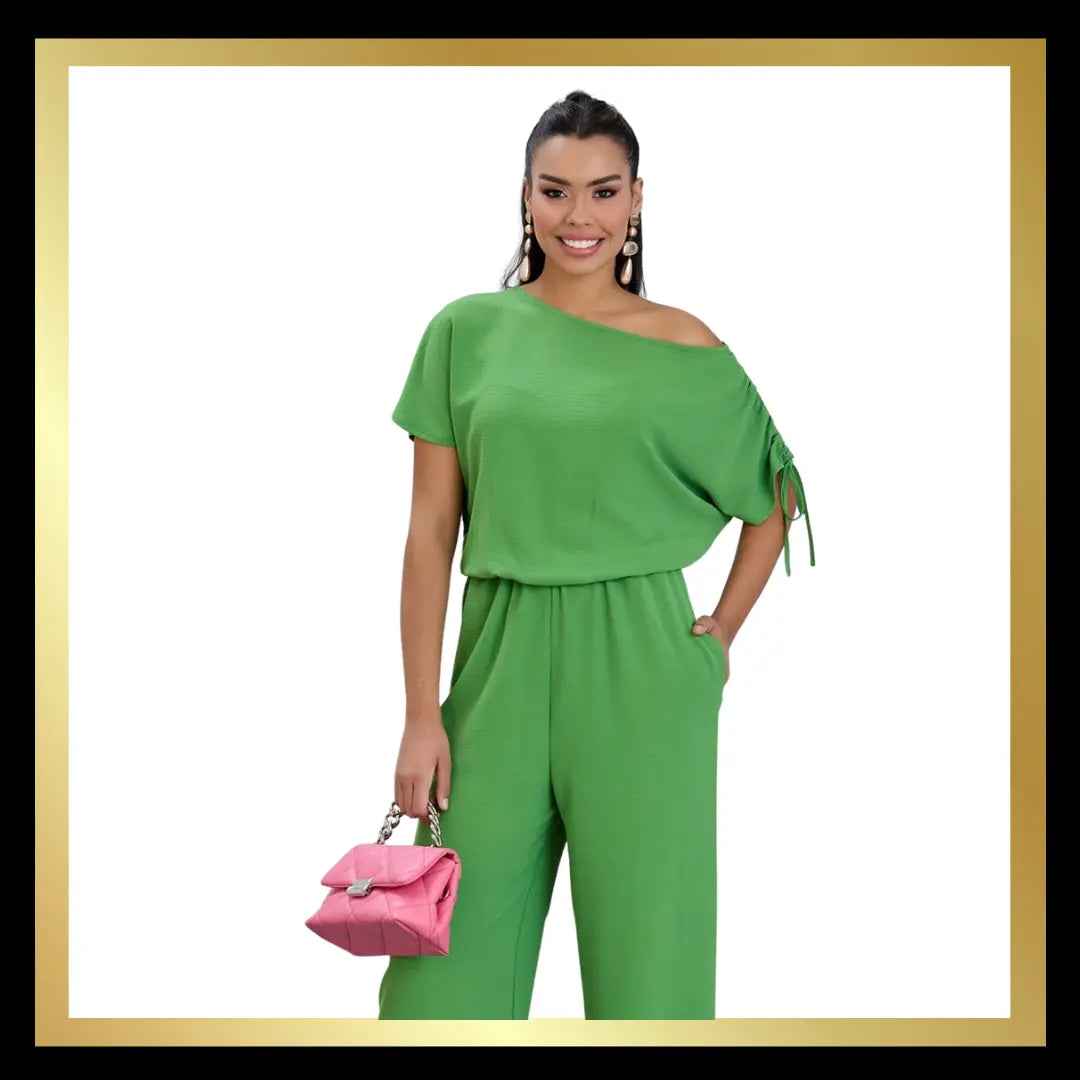 Off The Shoulder Jumpsuit The Style Closet