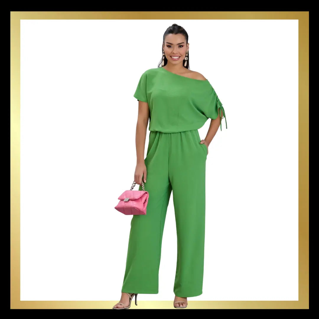 Off The Shoulder Jumpsuit The Style Closet