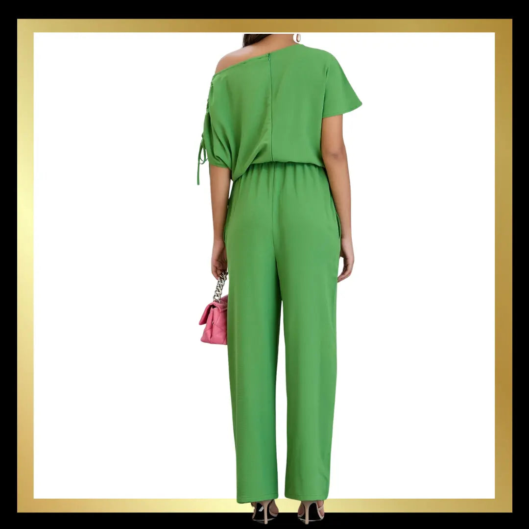 Off The Shoulder Jumpsuit The Style Closet