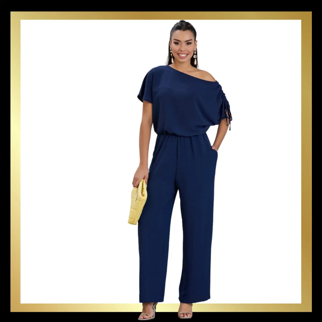 Off The Shoulder Jumpsuit The Style Closet