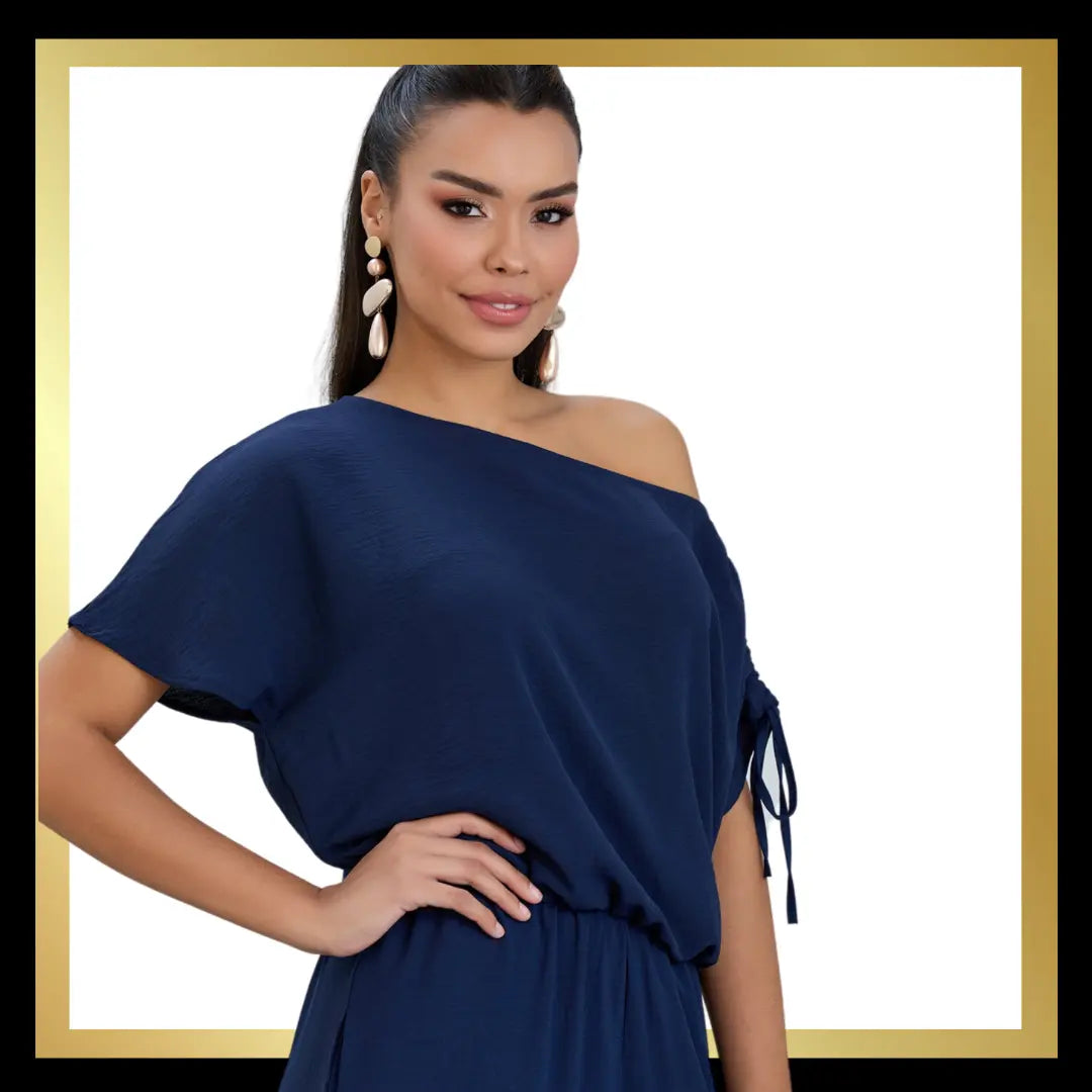 Off The Shoulder Jumpsuit The Style Closet