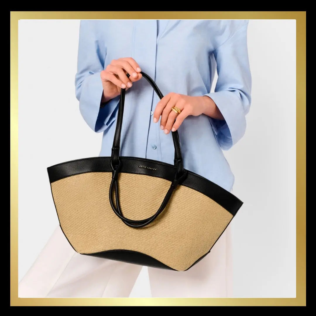 Riviera Raffia Tote Bag The Style Closet