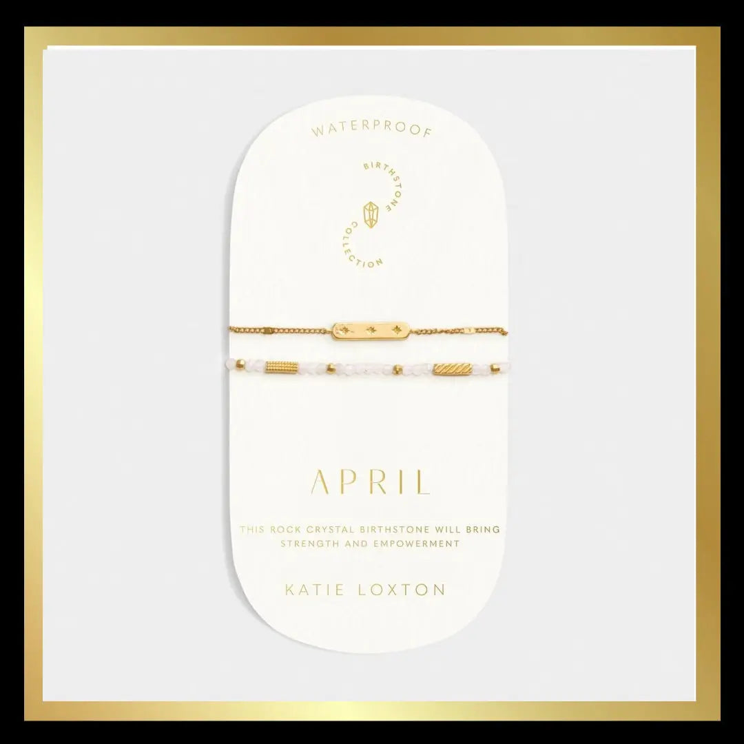 Waterproof Gold Birth month/Semi Precious Birthstone Bracelet The Style Closet