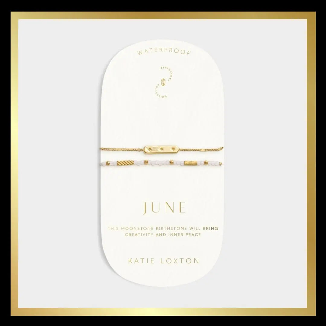 Waterproof Gold Birth month/Semi Precious Birthstone Bracelet The Style Closet