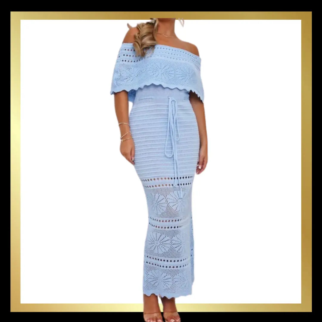 Crochet Off The Shoulder Dress The Style Closet