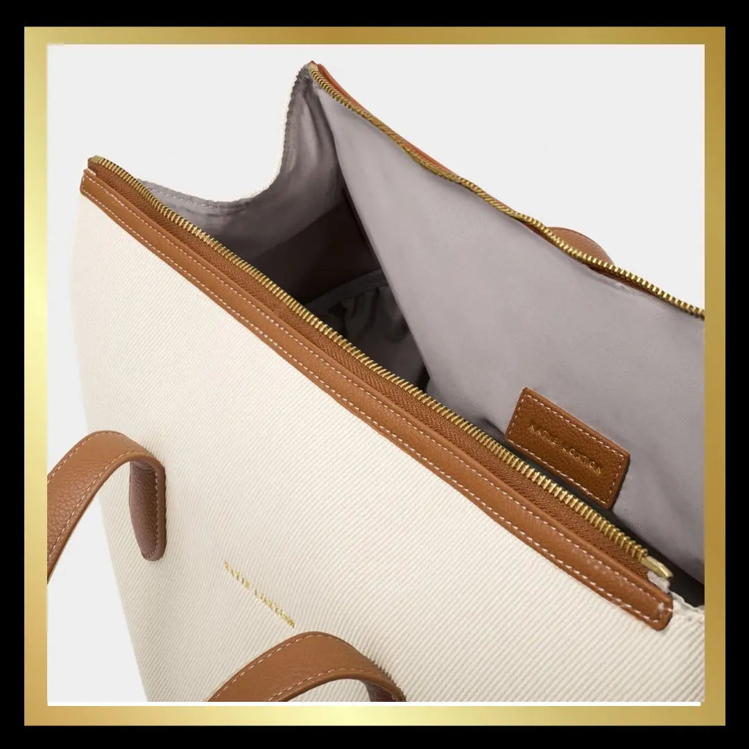 Canvass/Cognac Cabin Bag The Style Closet