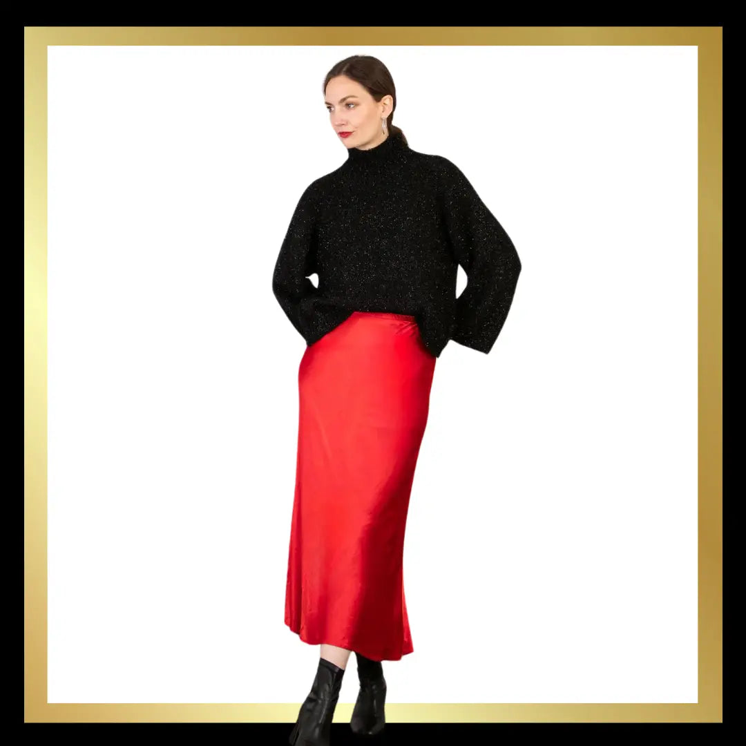 High quality bias cut Slip Skirt The Style Closet