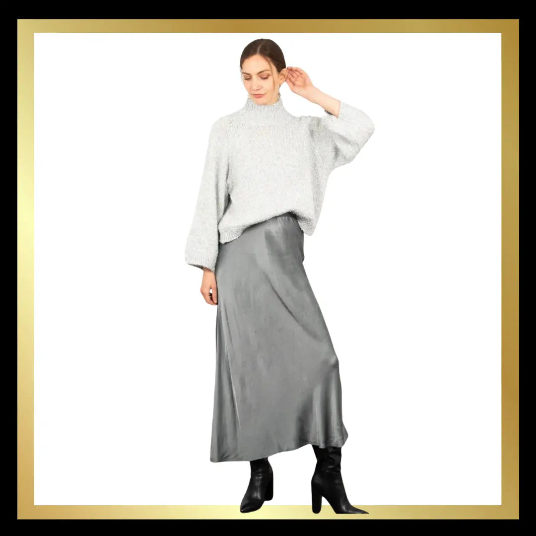 High quality bias cut Slip Skirt The Style Closet