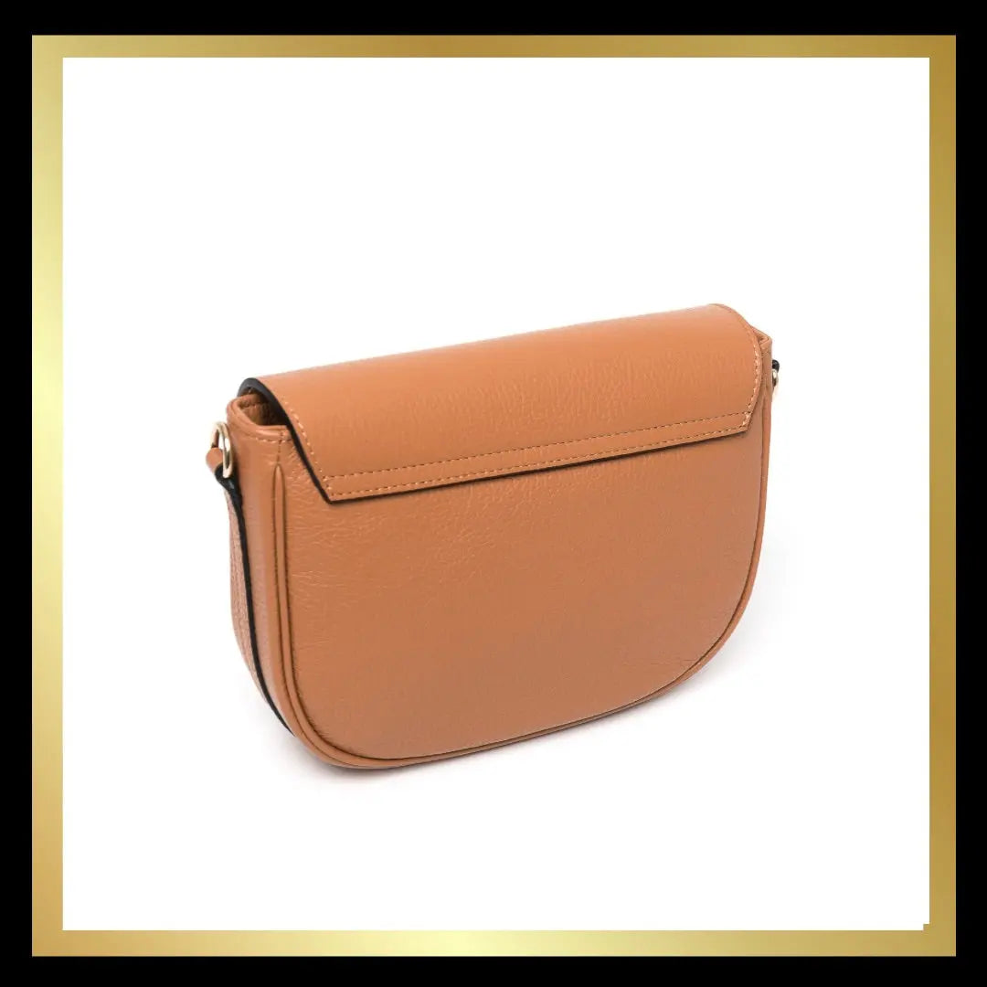Leather Cross Body Bag with Matching Leather/Fabric Strap The Style Closet