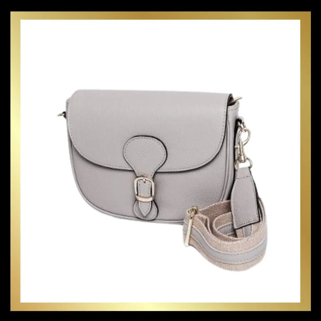 Leather Cross Body Bag with Matching Leather/Fabric Strap The Style Closet