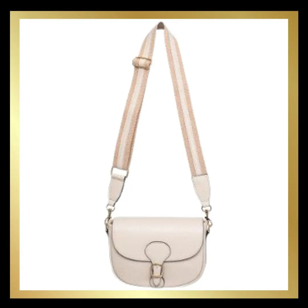 Leather Cross Body Bag with Matching Leather/Fabric Strap The Style Closet