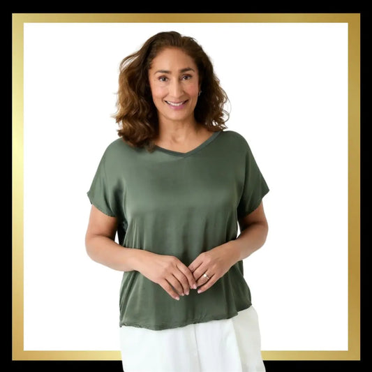 Satin Fronted Tops The Style Closet