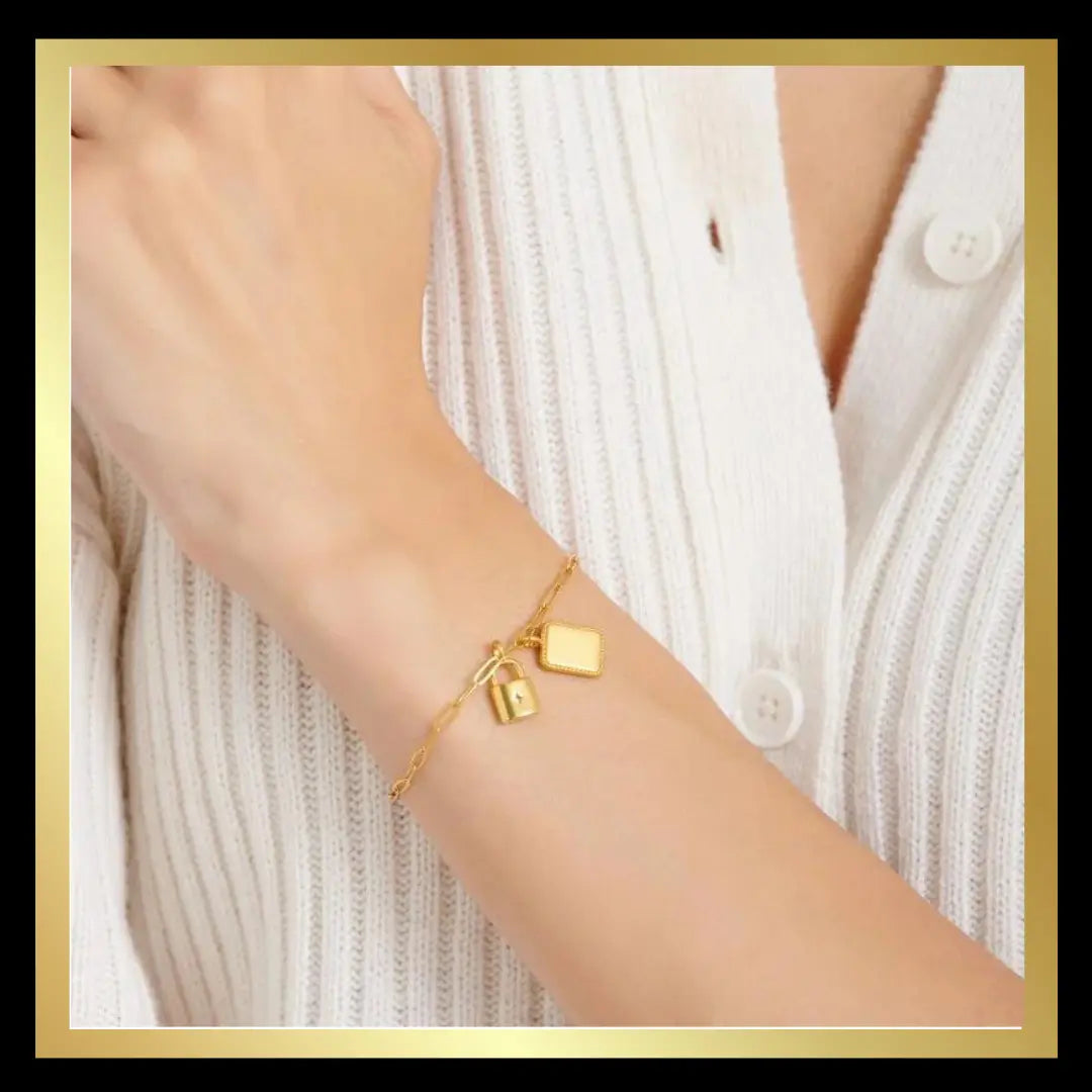 'Inner Strength' Waterproof Gold Charm Bracelet by Katie Loxton Katie Loxton