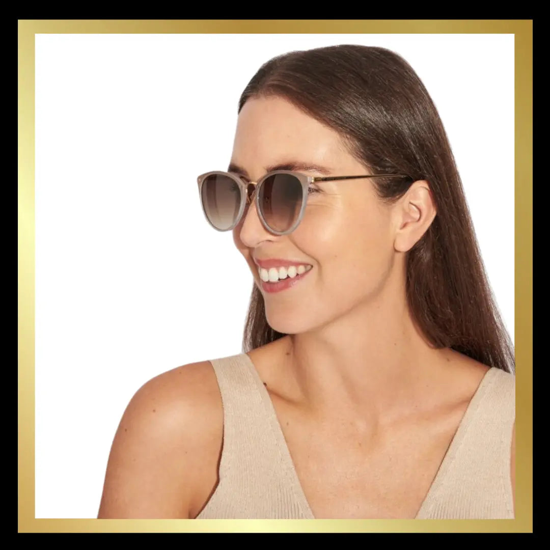 Santorini Sunglasses in Taupe Marble by Katie Loxton The Style Closet