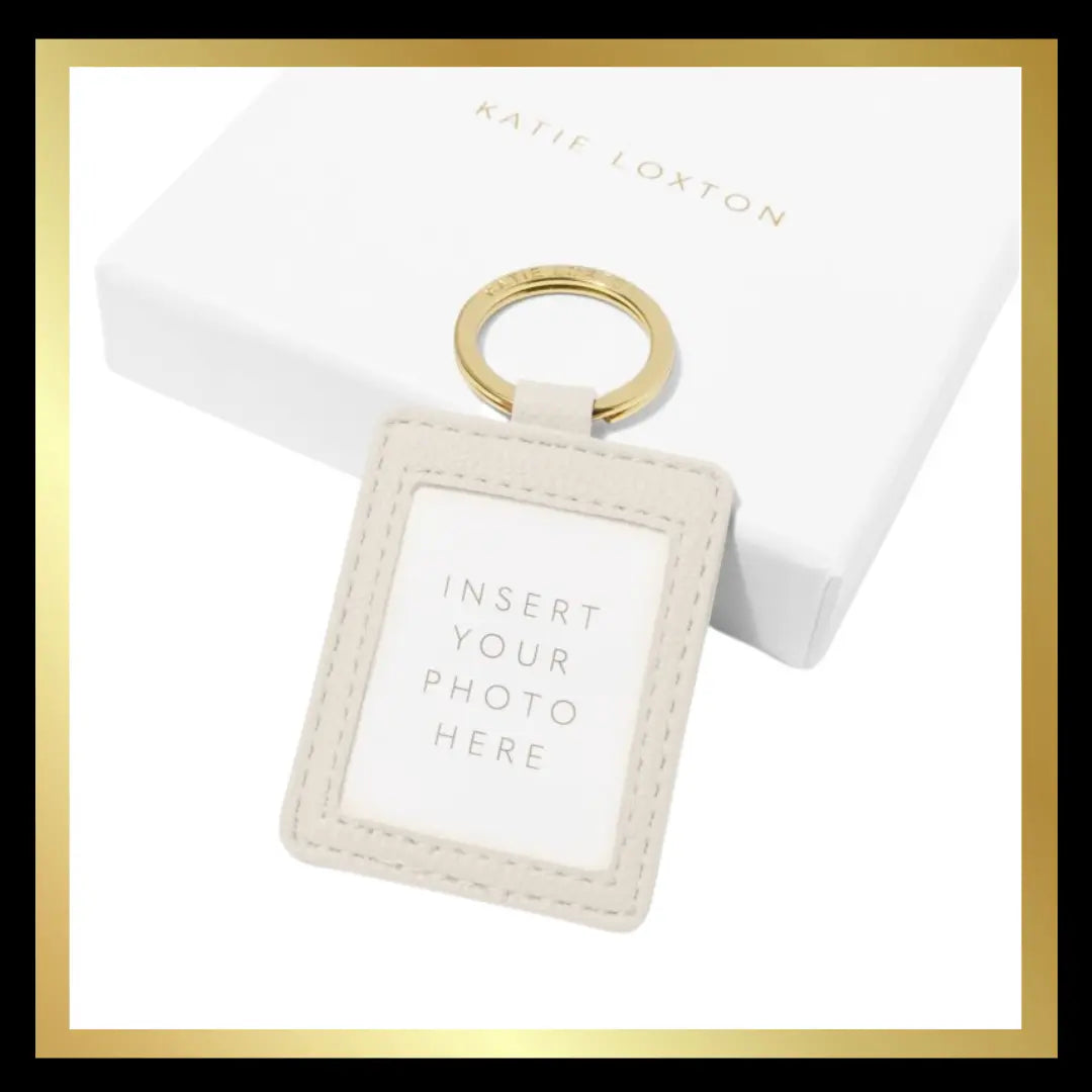 Boxed 'Wonderful Mum' Photo Keyring in Off White by Katie Loxton Katie Loxton