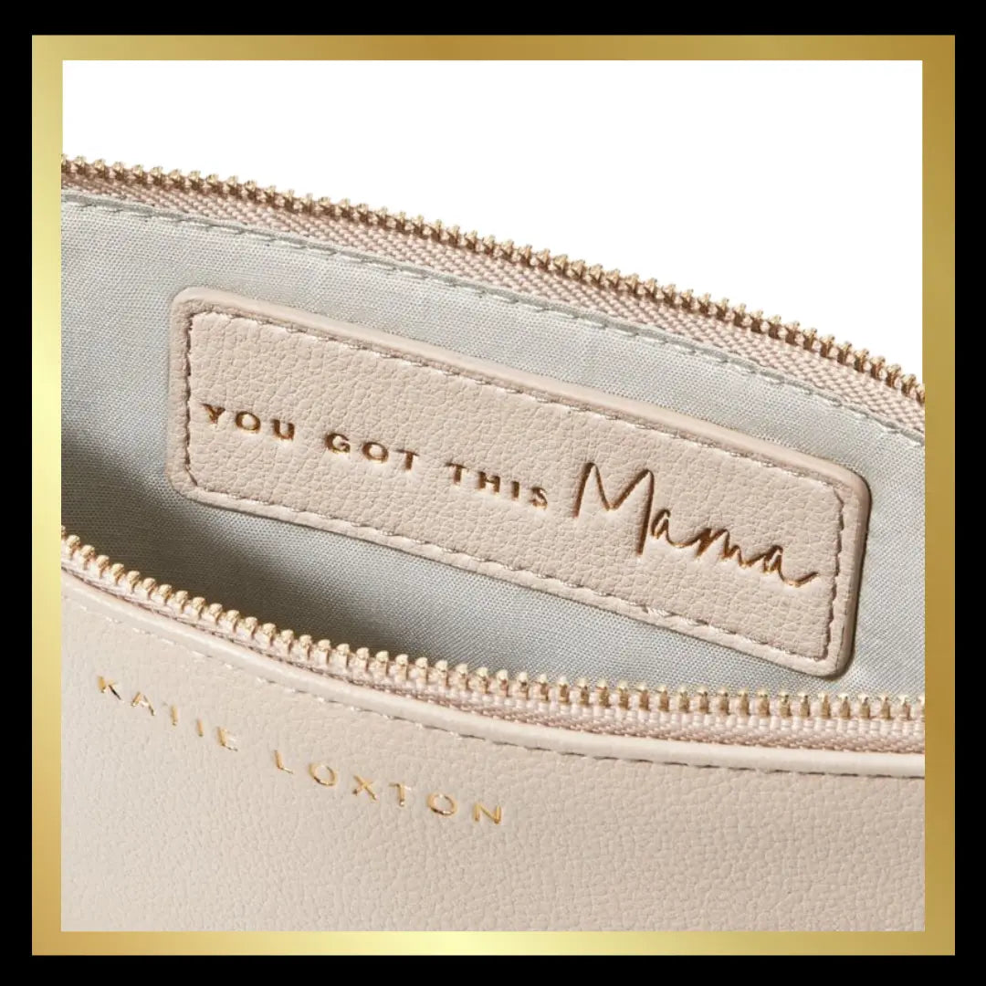 Light Taupe Baby Secret Message Pouch - 'You Got This Mama' by Katie Loxton Katie Loxton