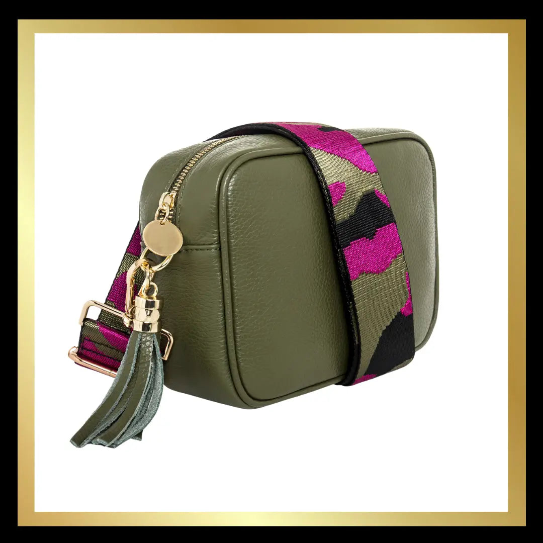 Camera Italian Leather Handbag - standard The Style Closet