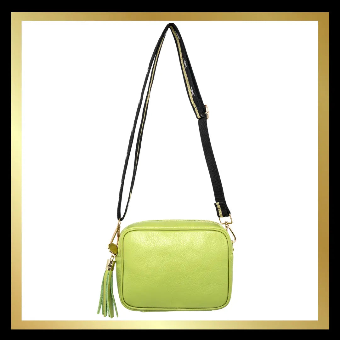 Camera Italian Leather Handbag - standard The Style Closet