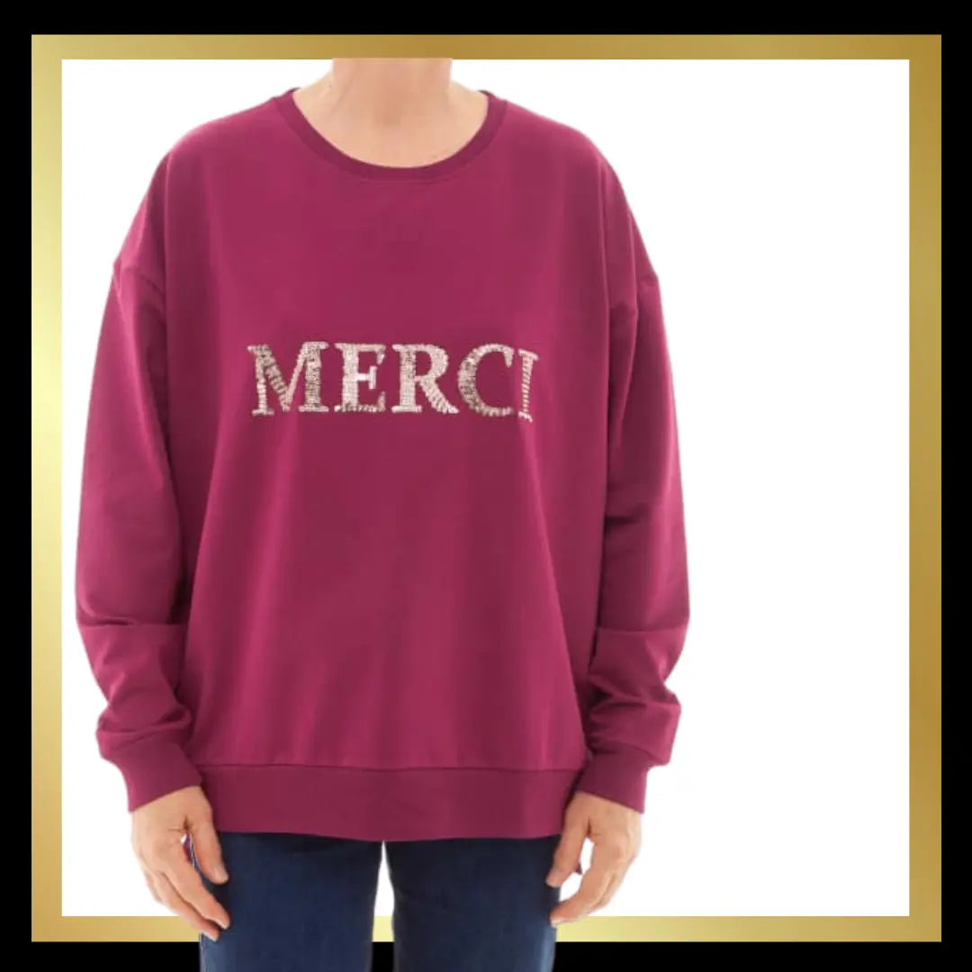 Merci Sweatshirts with Zip Detail The Style Closet