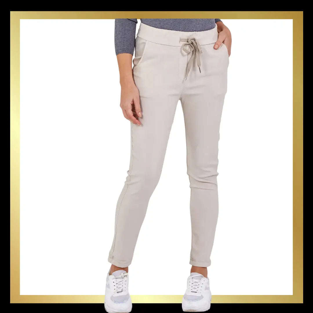 Magic Trousers - Block Colour - Standard Fit The Style Closet